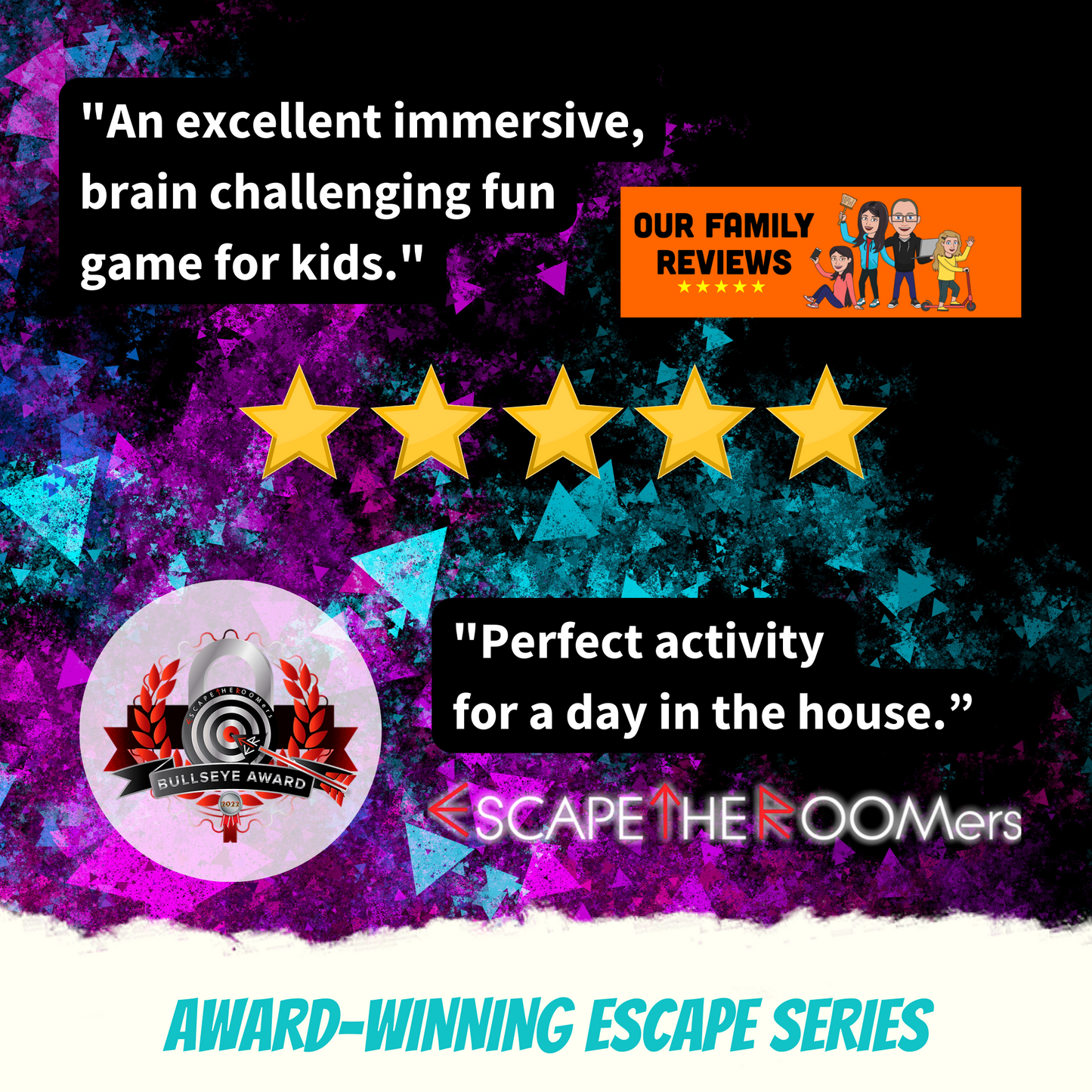 Christmas Escape Room for Kids at home : Great Christmas Escape a festive santa children game - five star reviews and quotes