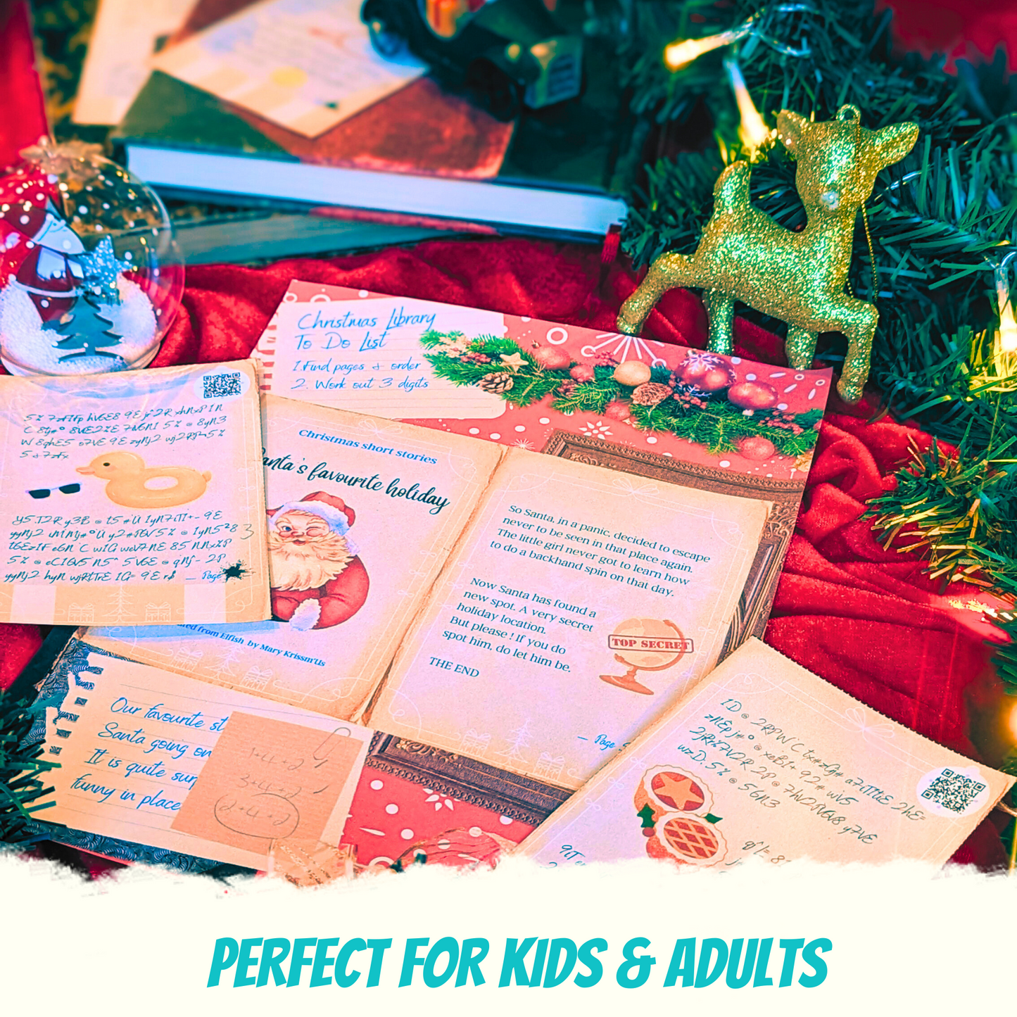 Christmas Escape Room for Kids at home : Great Christmas Escape a festive santa children game - festive stories puzzle