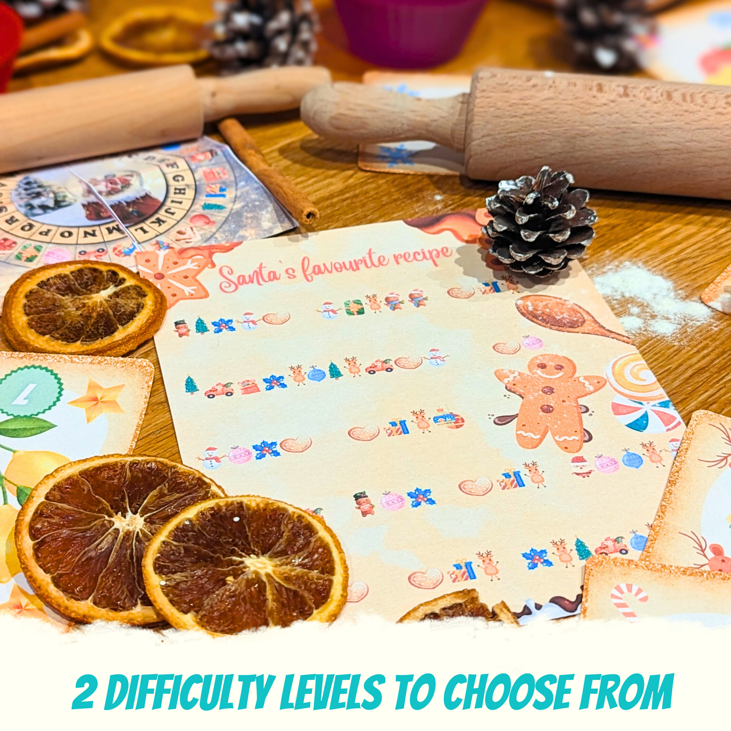 Christmas Escape Room for Kids at home : Great Christmas Escape a festive santa children game - gingerbread recipe review