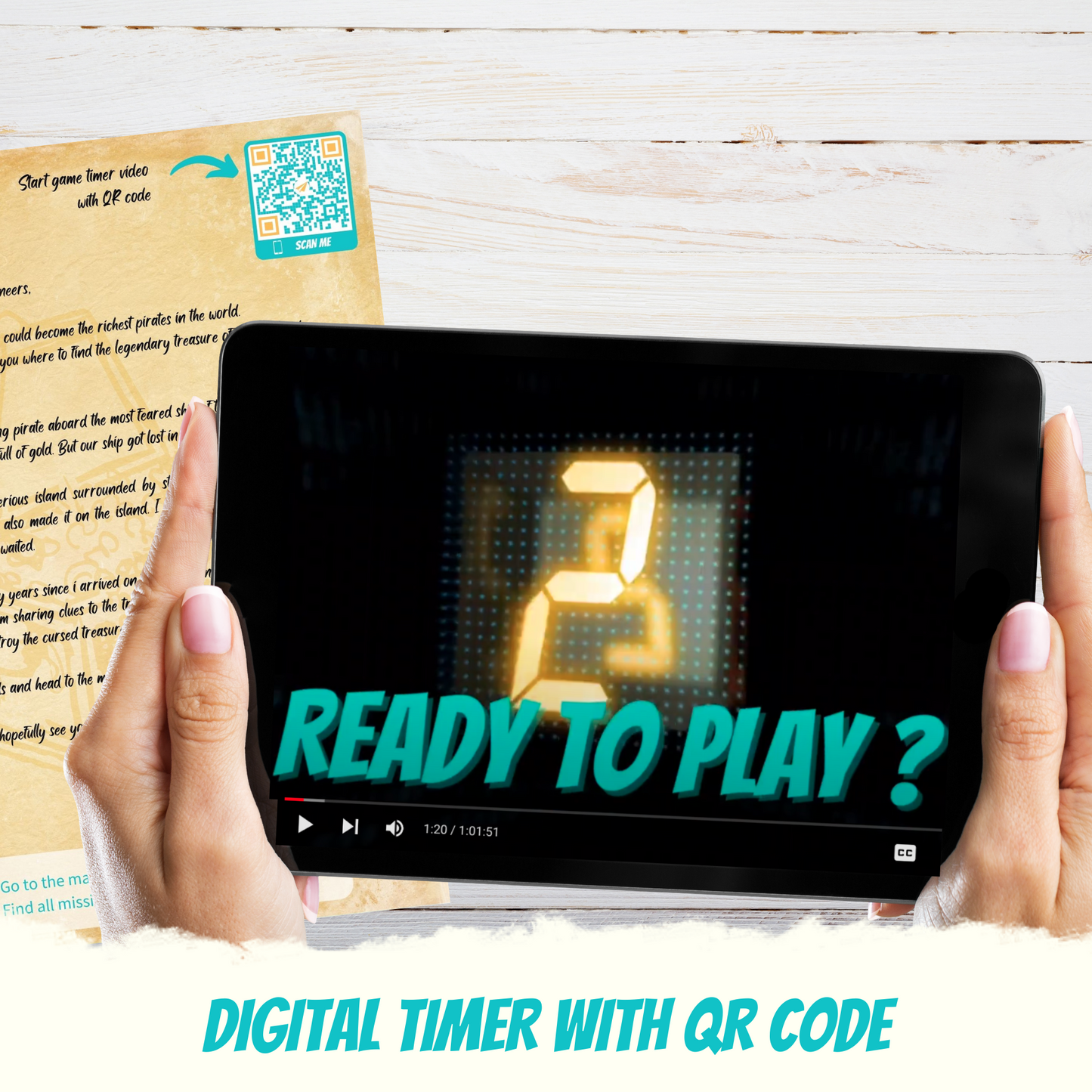 Escape Room for Kids at home : Great Jungle Escape children safari theme birthday game - QR code timer