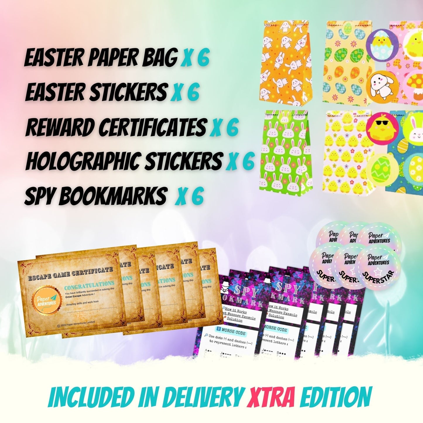 Easter Escape Room for Kids at home : Great Easter Escape an original children egg hunt - Xtra content included