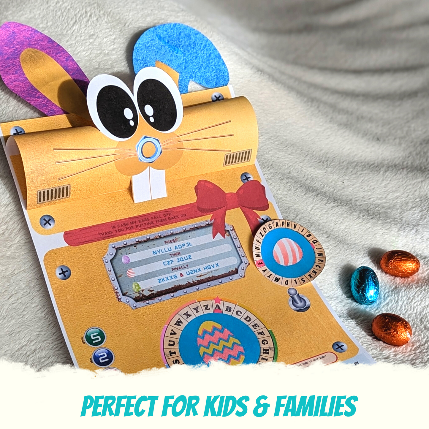 Easter Escape Room for Kids at home : Great Easter Escape an original children egg hunt - Easter robot puzzle