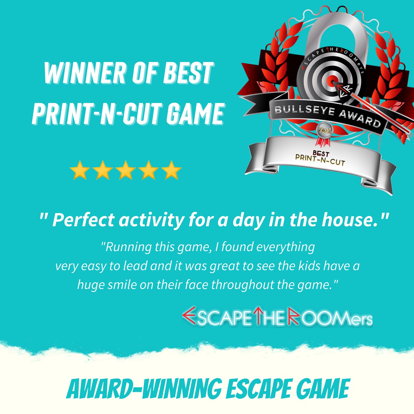 Escape Room for Kids at home : Great Space Escape Birthday galaxy children party game - award detail