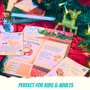 Christmas Escape Room Game family DIY Printable Game Kit for Kids at Home from Paper Adventures, Print & Play diy printable game for children - The great Christmas escape, a festive game where santa needs help to save christmas - book puzzle